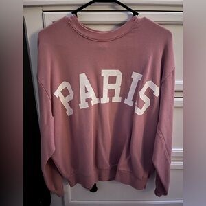 Women’s Paris pink sweatshirt